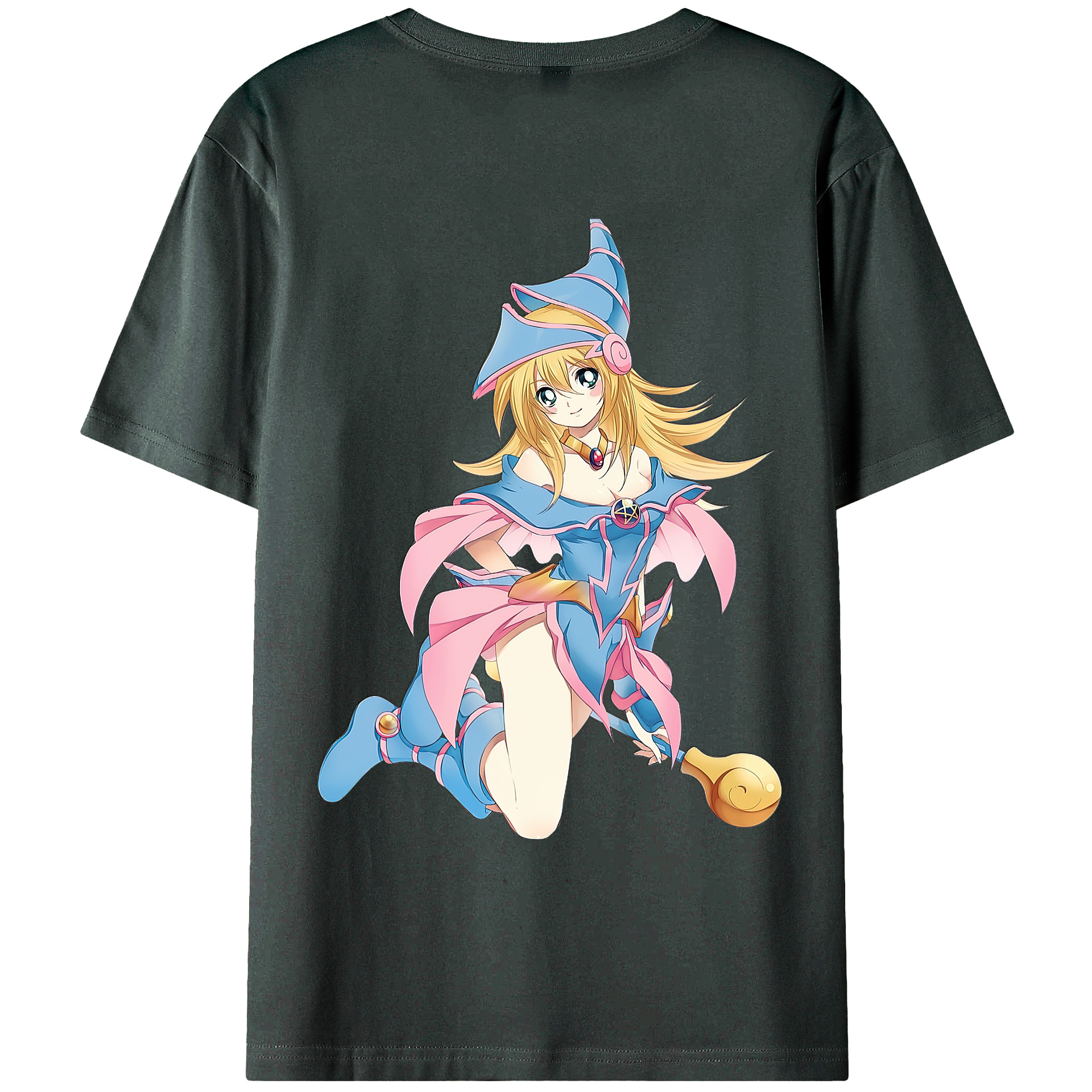 （画像用） 遊☆戯☆王 Yu-Gi-Oh! 綿100％ メンズ半袖Tシャツ（バックプリント） 通気性
